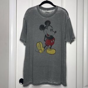 Disney Classic Mickey Mouse Burnout Distress Shirt
